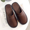 Plus Size 47 48 Men's Autumn Home Shoes Unisex Leather Slippers Comfort Indoor Slippers Men Indoor Shoes Flat Slippers