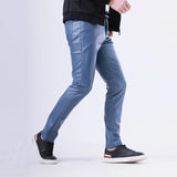 Men Leather Pants Skinny Fit Elasti Fashion PU Leather Trousers Motorcycle Pants Wet Look Stretch Faux Leather Streetwear