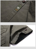 M-6xlplus Size Men's Shirt Summer Short Sleeve Cargo Shirts New Shirts Breathable Cool 100% Cotton Camisa Social Masculina