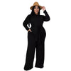 Plus Size Women's Clothing Two Piece Set Pure Color Matching Sets Long Sleeve Fall Clothes Casual Outfits Wholesale Dropshipping