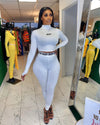 European and N Women's Clothing Hot Cross-border Trade Autumn and Winter Sexy Solid Color Tight Long-sleeved Suit