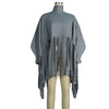 Womens Plus Size Fashion Tops Streetwear Solid Fall Clothes Ladies Elegant Tops and Blouses with Tassel Wholesale Dropshipping