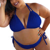 2025 New Plus Size Sexy Bikini Women's Bikini Set Bathing Suits Beachwear Large Breasts