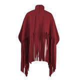 Womens Plus Size Fashion Tops Streetwear Solid Fall Clothes Ladies Elegant Tops and Blouses with Tassel Wholesale Dropshipping