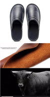 Plus Size 47 48 Men's Autumn Home Shoes Unisex Leather Slippers Comfort Indoor Slippers Men Indoor Shoes Flat Slippers