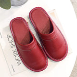 Plus Size 47 48 Men's Autumn Home Shoes Unisex Leather Slippers Comfort Indoor Slippers Men Indoor Shoes Flat Slippers