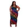 Plus Size Skirts Sets Women Wholesale Print Bodycon Fashion Square Collar Tops Maxi Skirt Casual New Two Piece Suit Dropshipping