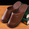 Plus Size 47 48 Men's Autumn Home Shoes Unisex Leather Slippers Comfort Indoor Slippers Men Indoor Shoes Flat Slippers