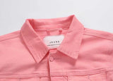 New Fashion Men Denim Jacket Cowboy White Jeans Jacket Men Casual Slim Fit Jeans Jacket Cotton Coat OUTWEAR Male Clothes