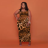 Plus Size Skirts Sets Women Wholesale Print Bodycon Fashion Square Collar Tops Maxi Skirt Casual New Two Piece Suit Dropshipping