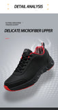 Fashion Men Sneakers Microfiber Leather Casual Shoes Breathable Mens Shoes Lightweight Walking Sneakers Zapatillas Hombre