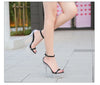 Crystal Sandals Women 2023 Summer New High-heeled Women's Shoes Sexy Model Show Stiletto Pole Dancer Slippers Black Silver White