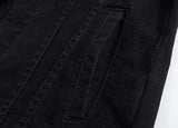 New Fashion Men Denim Jacket Cowboy White Jeans Jacket Men Casual Slim Fit Jeans Jacket Cotton Coat OUTWEAR Male Clothes