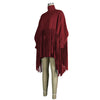 Womens Plus Size Fashion Tops Streetwear Solid Fall Clothes Ladies Elegant Tops and Blouses with Tassel Wholesale Dropshipping