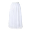 Women Skirts Vintage Spring Summers Pleated Party Long Skirt Black Adult Tutu Dancing Fahion Female Skirts Faldas Mujer Tulle