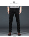 Men Plus Size Jeans 38 40 Slim Skinny Stretch Straight Classic Version of Simple Black Denim Pants Male Brand Clothing