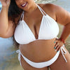 2025 New Plus Size Sexy Bikini Women's Bikini Set Bathing Suits Beachwear Large Breasts