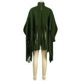 Womens Plus Size Fashion Tops Streetwear Solid Fall Clothes Ladies Elegant Tops and Blouses with Tassel Wholesale Dropshipping