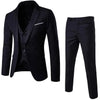 3pcs Suit Men Slim Formal Suit Solid Color Vest Pants Set 3 Piece Mens Suit Business Suit costume homme костюм мужской