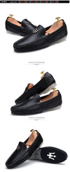 Mens Shoes Casual Brands Slip On Formal Luxury Shoes Men Loafers Moccasins Genuine Leather Driving Shoes  Zapatos Hombre