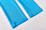 European and N Women's Clothing Hot Cross-border Trade Autumn and Winter Sexy Solid Color Tight Long-sleeved Suit