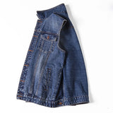Plus Size 5xl 6xl 7XL Brand Military Denim Vest Men Outdoors Cotton Multi Pocket Sleevless Jean Jacket Tactical Waistcoat Coat