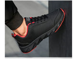 Fashion Men Sneakers Microfiber Leather Casual Shoes Breathable Mens Shoes Lightweight Walking Sneakers Zapatillas Hombre