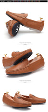 Mens Shoes Casual Brands Slip On Formal Luxury Shoes Men Loafers Moccasins Genuine Leather Driving Shoes  Zapatos Hombre