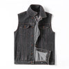 Plus Size 5xl 6xl 7XL Brand Military Denim Vest Men Outdoors Cotton Multi Pocket Sleevless Jean Jacket Tactical Waistcoat Coat