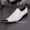 ntparker Fashion Pointed Toe Man Shoes Designer Leather Dress Shoes for Man White Wedding/ Business Shoes Man, Big Sizes US6-12