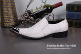 ntparker Fashion Pointed Toe Man Shoes Designer Leather Dress Shoes for Man White Wedding/ Business Shoes Man, Big Sizes US6-12