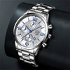 reloj hombre Luxury Business Men Watchs Stainless Steel Quartz WristWatch Male Leather Calendar Luminous Clock relogio masculino