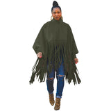 Womens Plus Size Fashion Tops Streetwear Solid Fall Clothes Ladies Elegant Tops and Blouses with Tassel Wholesale Dropshipping