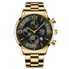 reloj hombre Luxury Business Men Watchs Stainless Steel Quartz WristWatch Male Leather Calendar Luminous Clock relogio masculino