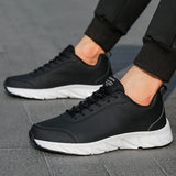 Fashion Men Sneakers Microfiber Leather Casual Shoes Breathable Mens Shoes Lightweight Walking Sneakers Zapatillas Hombre