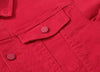 New Fashion Men Denim Jacket Cowboy White Jeans Jacket Men Casual Slim Fit Jeans Jacket Cotton Coat OUTWEAR Male Clothes