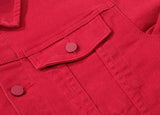 New Fashion Men Denim Jacket Cowboy White Jeans Jacket Men Casual Slim Fit Jeans Jacket Cotton Coat OUTWEAR Male Clothes