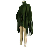 Womens Plus Size Fashion Tops Streetwear Solid Fall Clothes Ladies Elegant Tops and Blouses with Tassel Wholesale Dropshipping