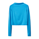 European and N Women's Clothing Hot Cross-border Trade Autumn and Winter Sexy Solid Color Tight Long-sleeved Suit