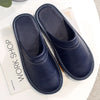 Plus Size 47 48 Men's Autumn Home Shoes Unisex Leather Slippers Comfort Indoor Slippers Men Indoor Shoes Flat Slippers