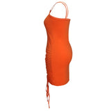 Plus Size Clothing Dress Wholesale Elegant Party Outfits Bandage Draped Tank Slip Maxi Dresses for Women Summer  Dropshipping