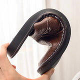 Plus Size 47 48 Men's Autumn Home Shoes Unisex Leather Slippers Comfort Indoor Slippers Men Indoor Shoes Flat Slippers