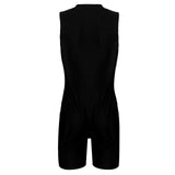 Women's Swimsuit One-piece Swimwear Rompers Surfing Swimming Bathing Suit Crew Neck Front Zipper Swim Bodysuit Jumpsuit Athletic