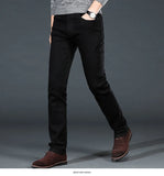 Men Plus Size Jeans 38 40 Slim Skinny Stretch Straight Classic Version of Simple Black Denim Pants Male Brand Clothing