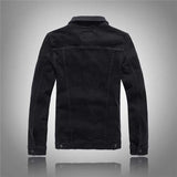 New Fashion Men Denim Jacket Cowboy White Jeans Jacket Men Casual Slim Fit Jeans Jacket Cotton Coat OUTWEAR Male Clothes