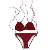 2025 New Plus Size Sexy Bikini Women's Bikini Set Bathing Suits Beachwear Large Breasts