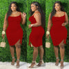 Plus Size Clothing Dress Wholesale Elegant Party Outfits Bandage Draped Tank Slip Maxi Dresses for Women Summer  Dropshipping