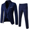 3pcs Suit Men Slim Formal Suit Solid Color Vest Pants Set 3 Piece Mens Suit Business Suit costume homme костюм мужской
