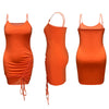 Plus Size Clothing Dress Wholesale Elegant Party Outfits Bandage Draped Tank Slip Maxi Dresses for Women Summer  Dropshipping