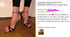 Onlymaker Women Peep Toe Ankle Strap Rhinestone Stilettos 12CM Heel Sandals Open Toe Cross Band Party Dressing Prom Sandals